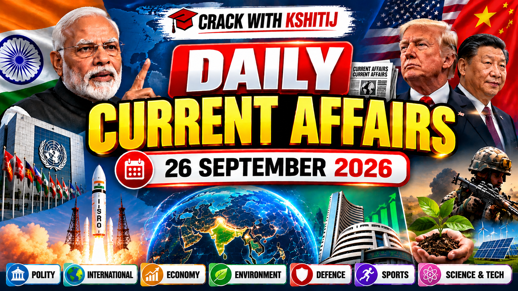 Daily Current Affairs 26 September 2026: Defence, Economy & Science